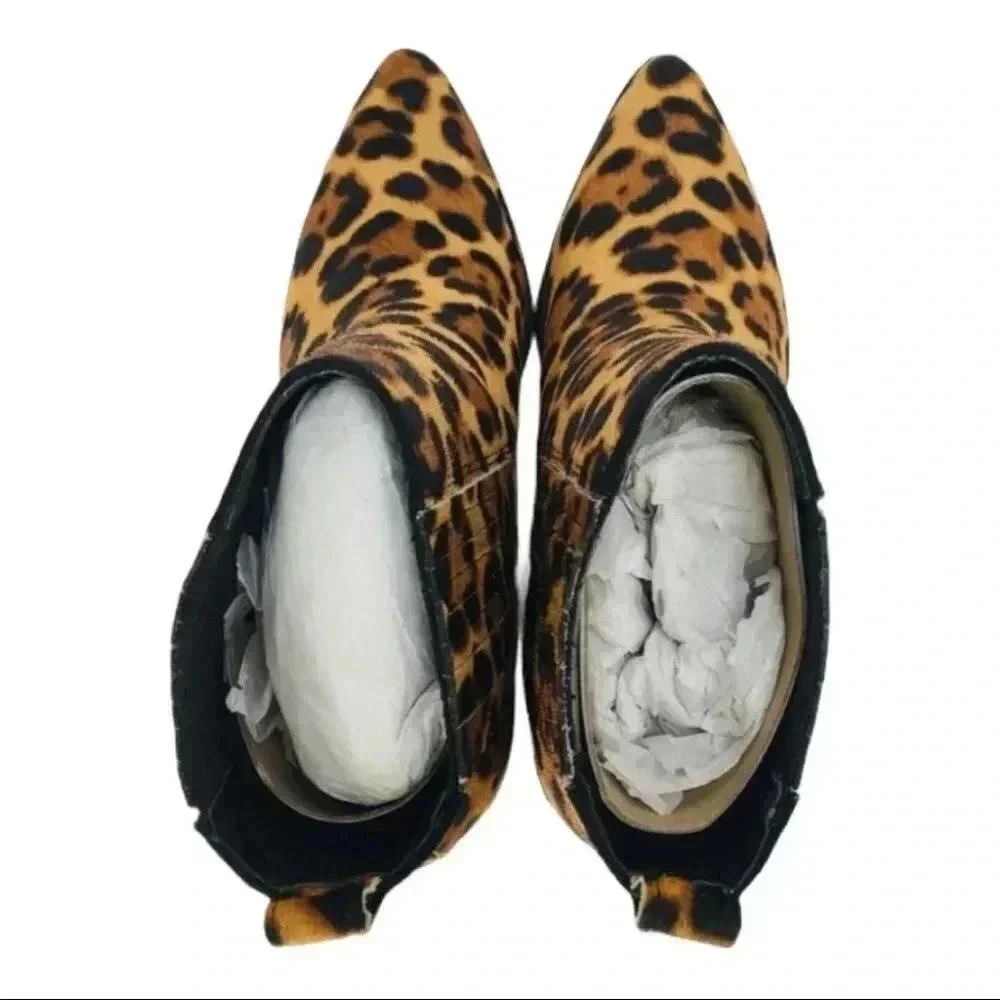 Nine West Lexa Calf Hair Ankle Booties Size 6.5M - Picture 9 of 13